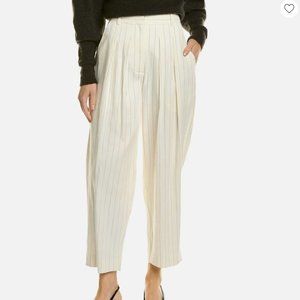 Size 0 FRAME Pleated Crop Trouser